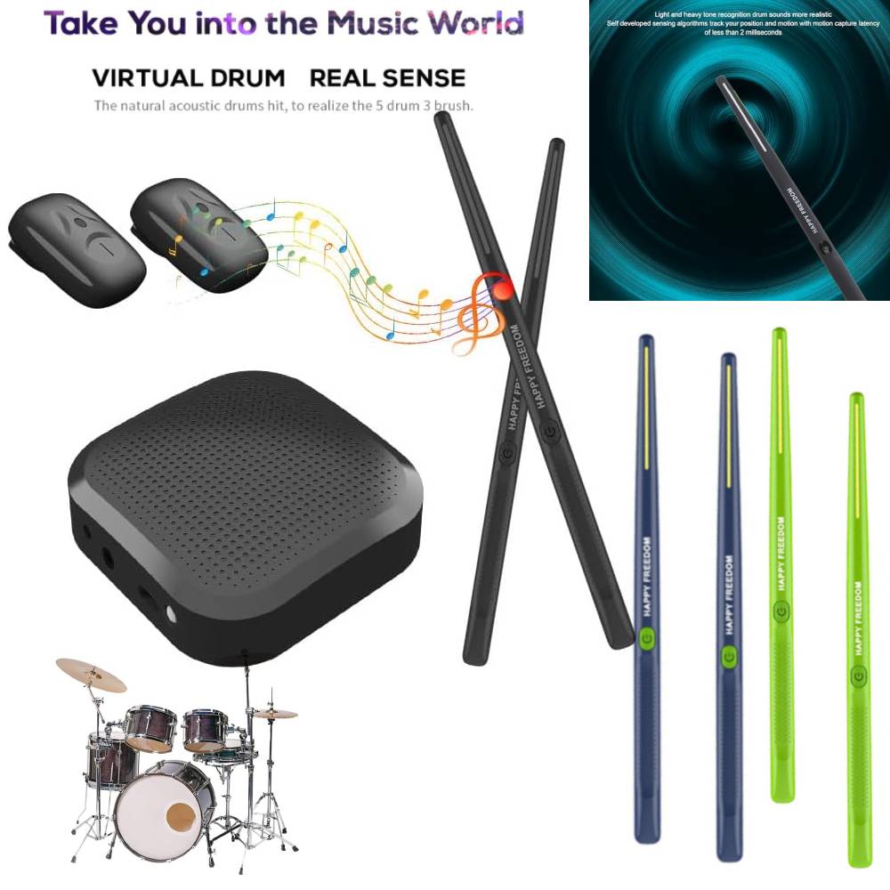 Musical Instrument Virtual - Somatosensorische virtuele drumkit Elektronische luchtdrum Drumstokken