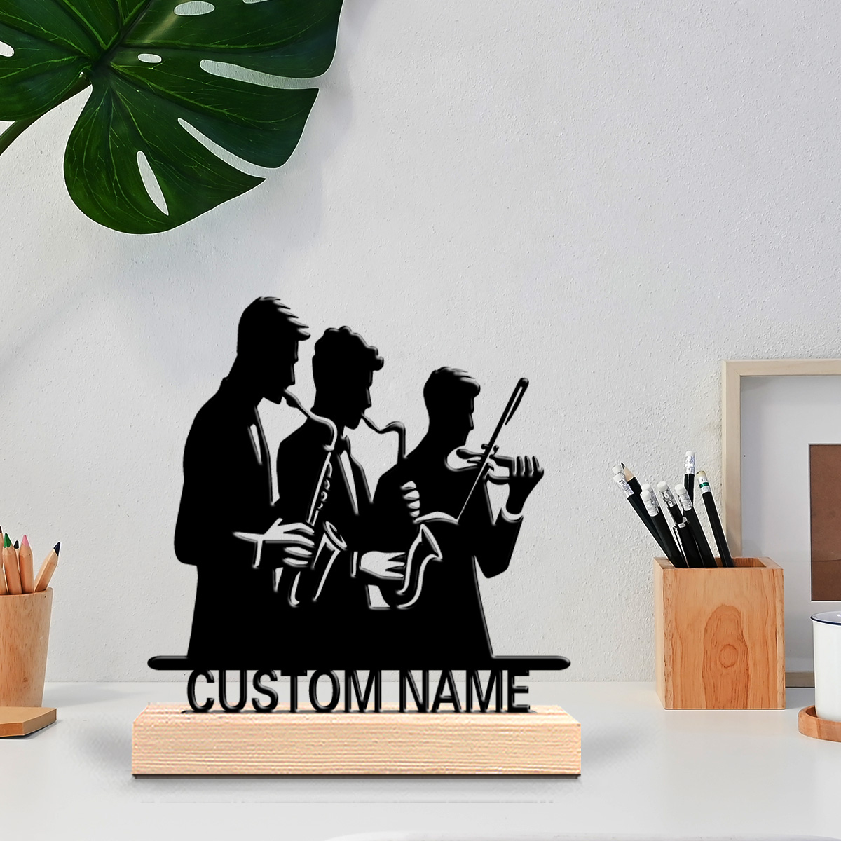 Musical Instrument And Names - 1 stuk Muziekinstrumenten met gepersonaliseerde naam,