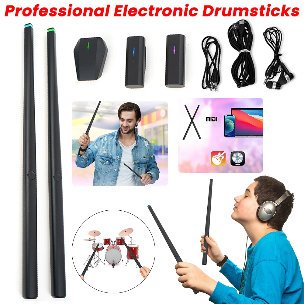 Musical Instrument Virtual - Professionele Elektronische Drumsticks Draagbare Air Drumstick