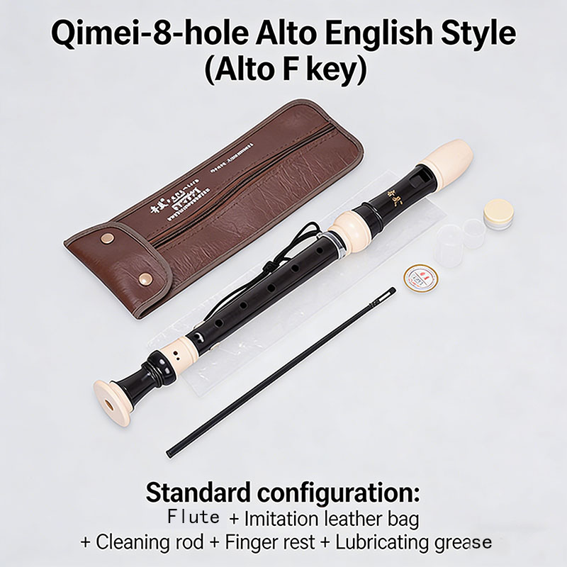 Recorder Baroque Style - 8-gats altblokfluit in F, verticale Germaanse