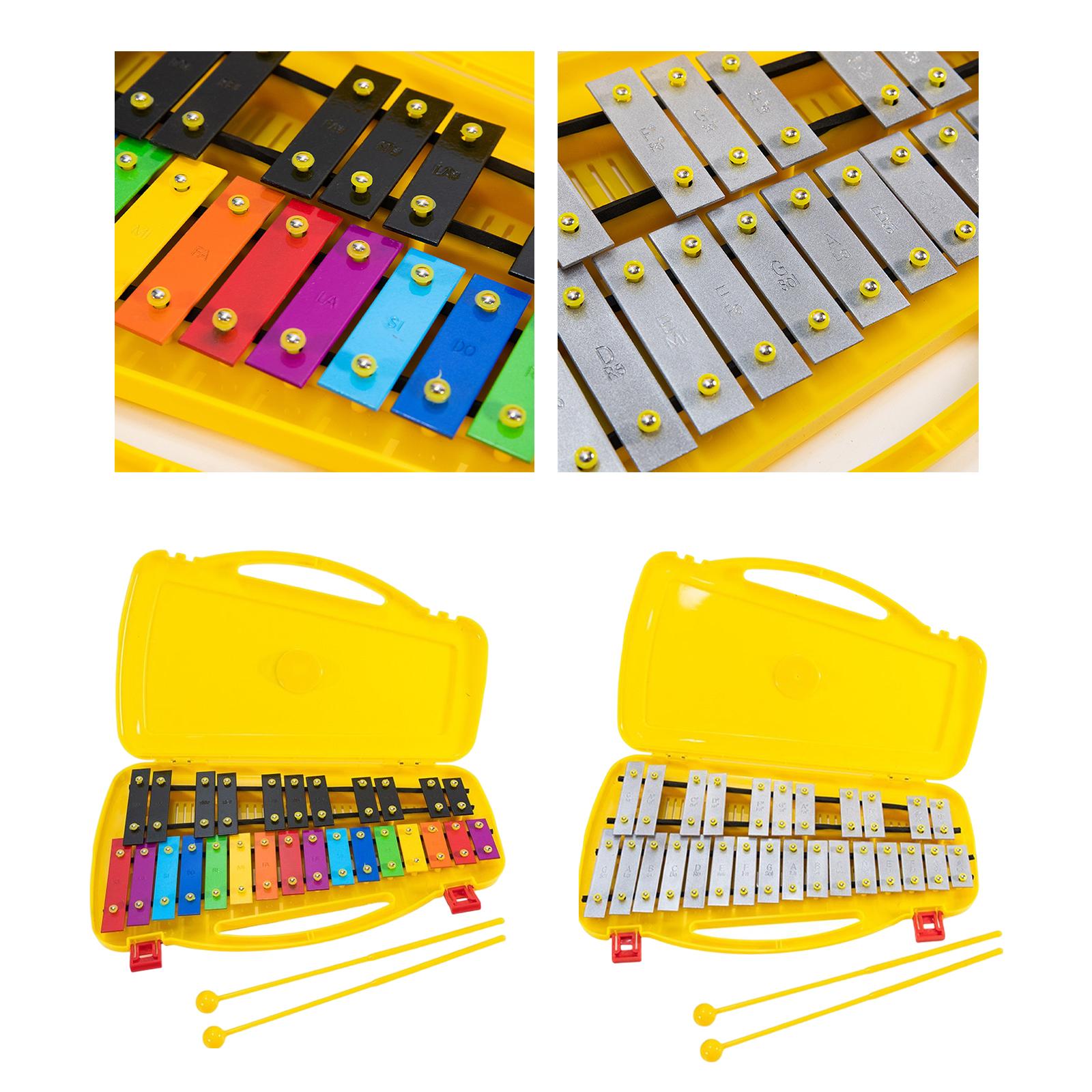 Musical Instrument Glockenspiel - Professioneel klokkenspel en twee hamers met