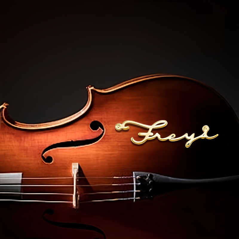 Musical Instrument And Names - [Op maat gemaakt] Decoratieve naamplaatjes met