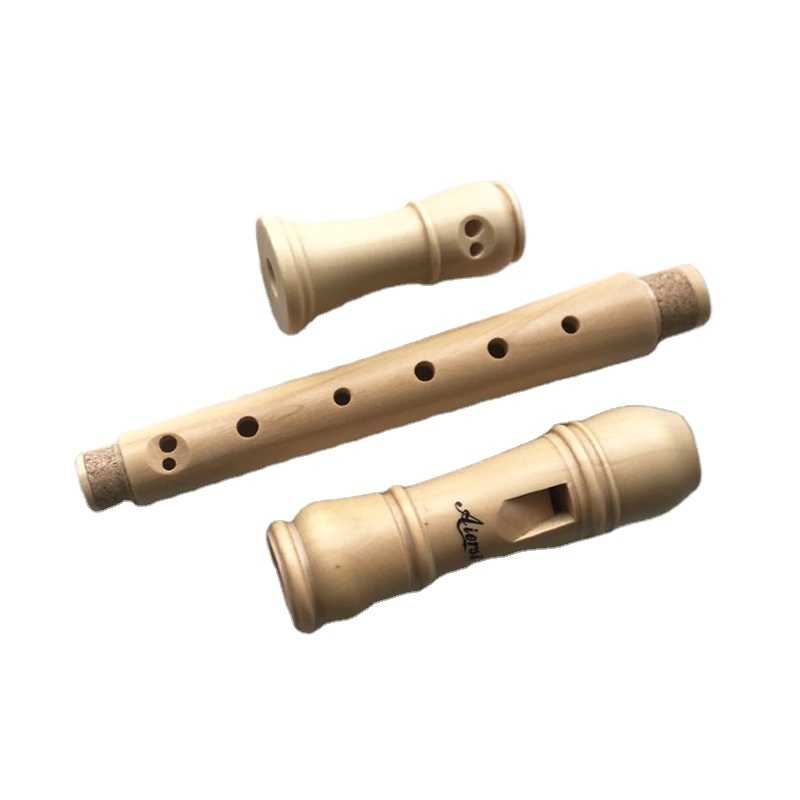 Recorder Baroque Style - 3 massief esdoorn 8-gaats sopraanblokfluit Houtblazersinstrument