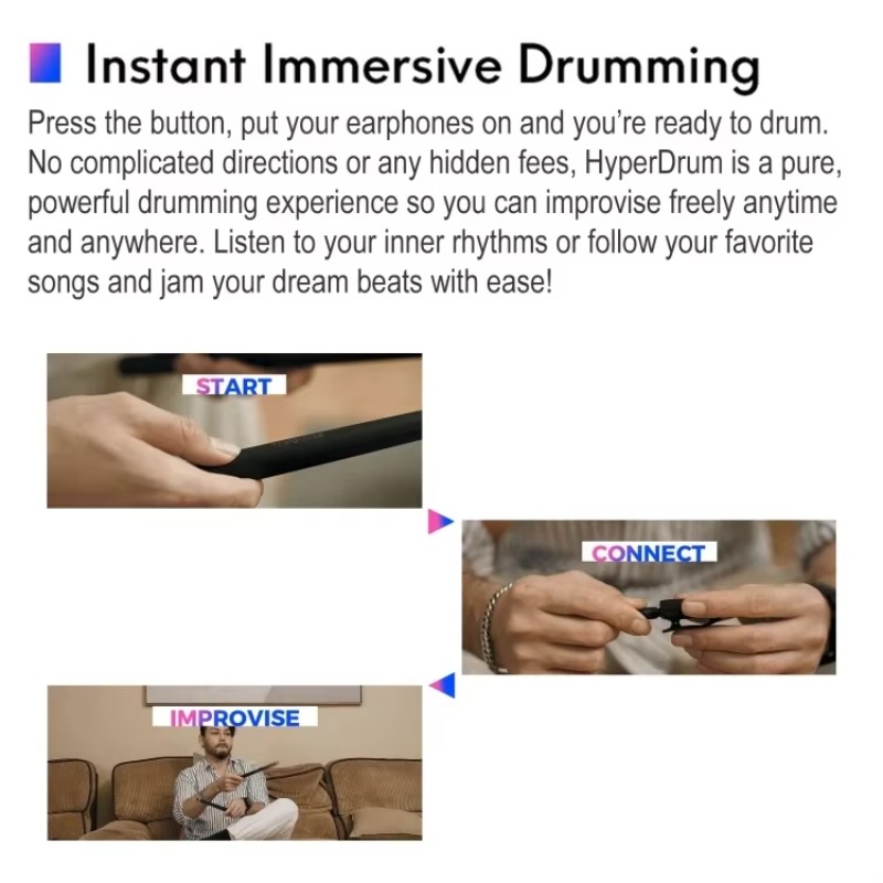 Musical Instrument Virtual - Top-producten Hyperdrum Somatosensorische Virtuele Drumkit Slim