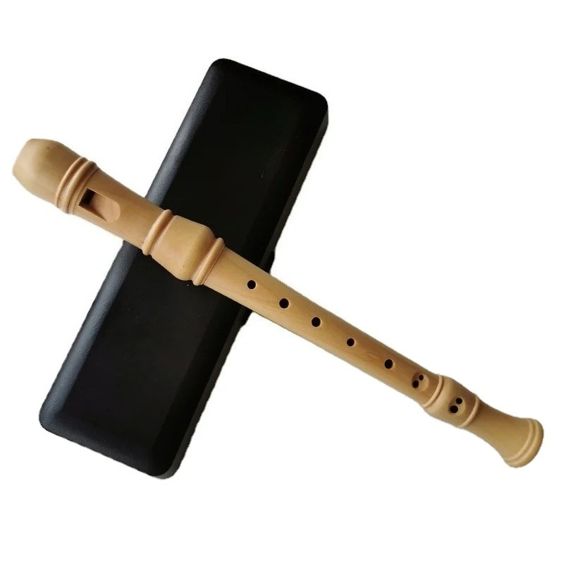 Recorder Baroque Style - 3-blok massief esdoornhout 8 gaten sopraanblokfluit