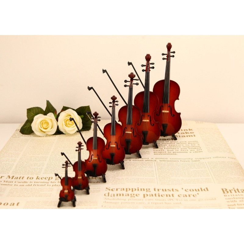 Tiny Viool Beeldje Handgemaakt - Musical Instrument Old recensie en prijs