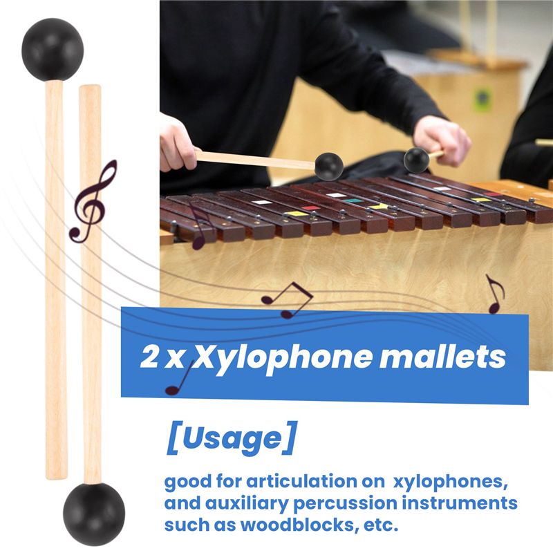 2 Stuks Zachte Rubberen Hoofd  - Musical Instrument Glockenspiel recensie en prijs