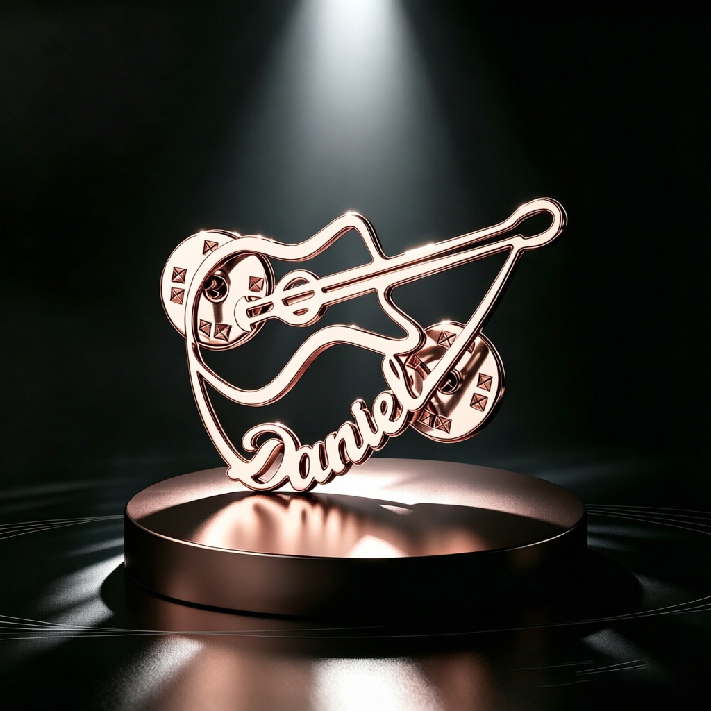 Gepersonaliseerde vioolbroche  - Musical Instrument And Names recensie en prijs
