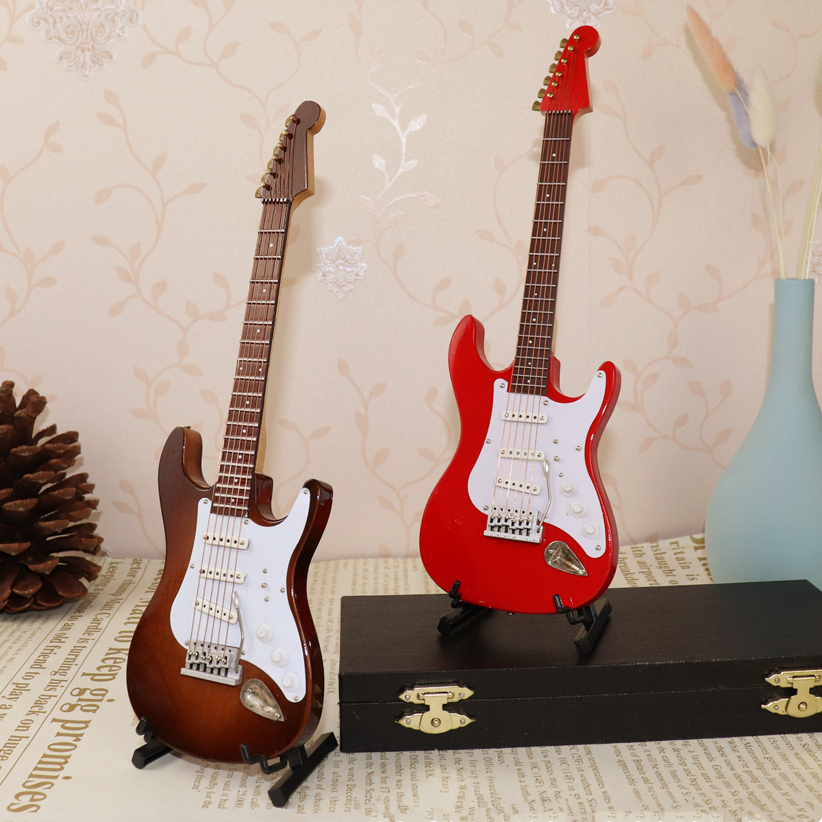 Mini Elektrische Gitaar Houten - Musical Instrument Old recensie en prijs